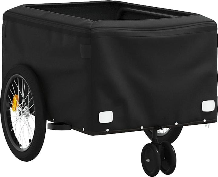Produktbild VidaXL Fahrradanhänger Schwarz und Grau 30 kg Eisen