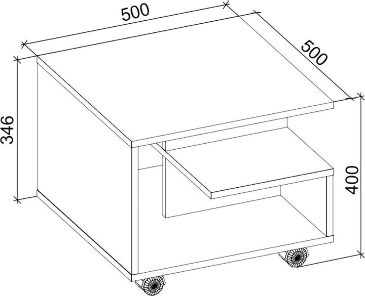 Produktbild VCM Sofatisch (50 x 50 x 40 cm)
