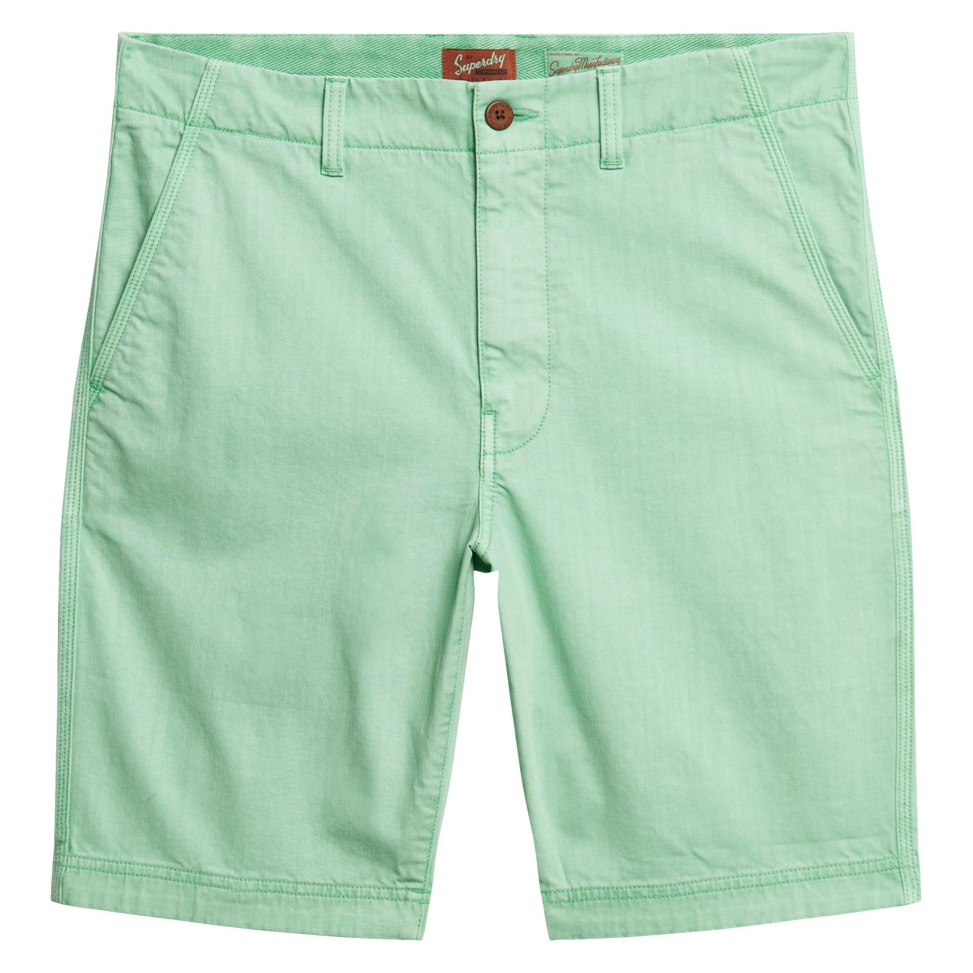Superdry, Herren, Shorts, Vintage International Chinoshorts, Grün, (36)