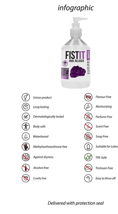 Image du produit Pharmquests Fist It - Anal Relaxer - 500 ml - Pump (500 ml)