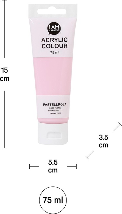 Produktbild I Am Creative Basic Acryl (Pastellrosa, 75 ml)