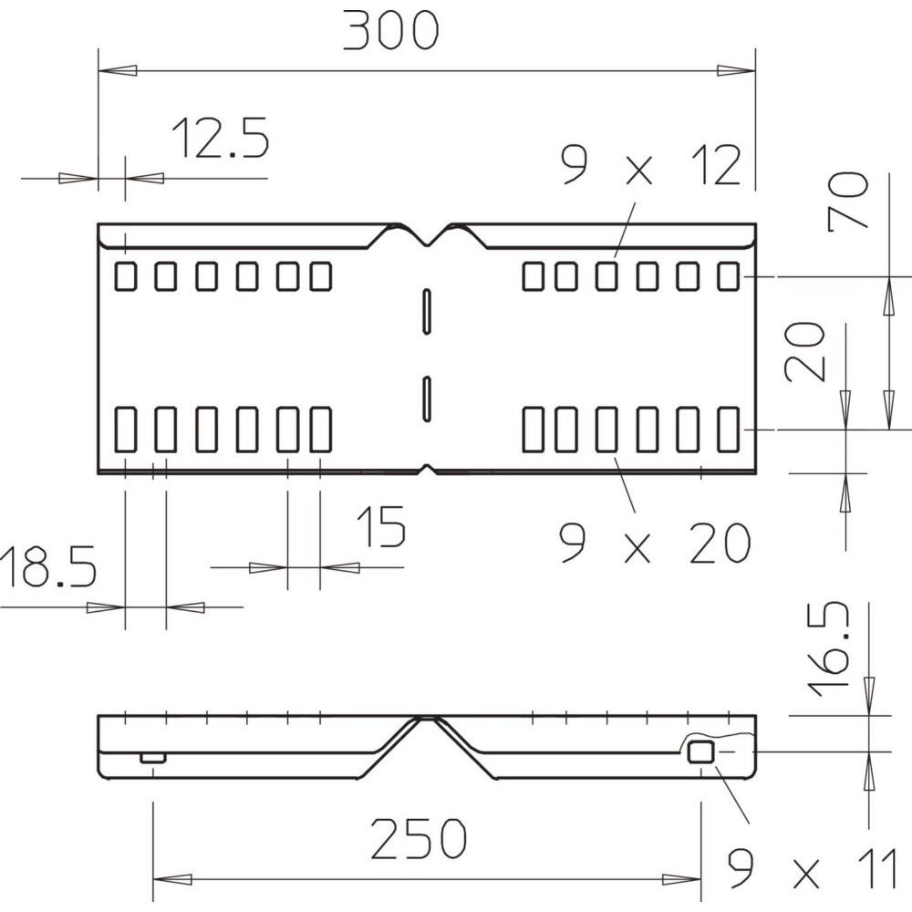 Thumbnail - OBO Bettermann, Leitungsführung Zubehör, LWVG 110 FS Winkelverbinder f.Kabelleiter 114x300 St FS 6216587