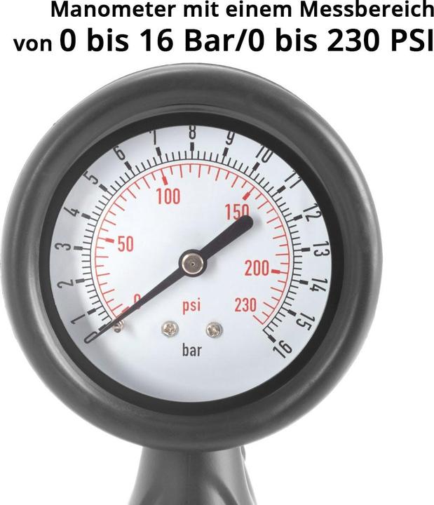Actual product image Stahlwerk DRA-162 ST compressed air tyre inflation gun, 0 to 16 bar / 0 to 230 PSI