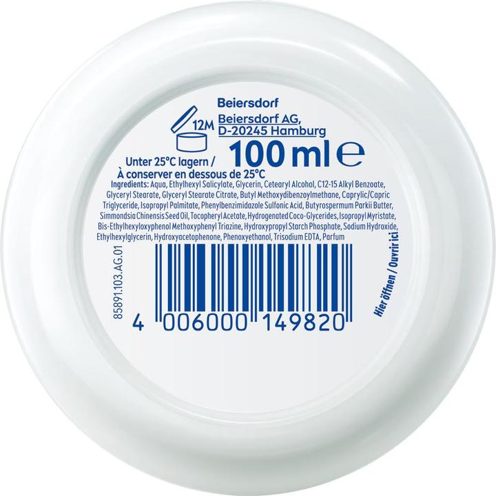 Image du produit NIVEA Soft Daily UV erfrischende Feuchtigkeitscreme Topf LSF 15 (Crème pour le corps, 100 ml)