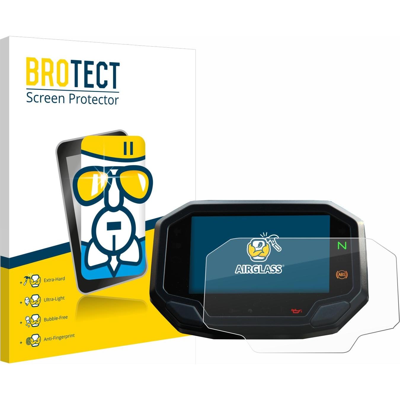 BROTECT, Fahrzeug Navigation Zubehör, Schutzglas Schutzfolie Displayschutz Display Schutz Glas Folie klar