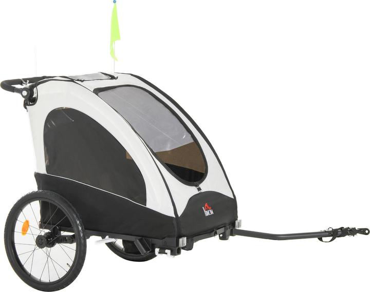 Produktbild Homcom 2 in 1 Fahrradanhänger für 2 Kinder