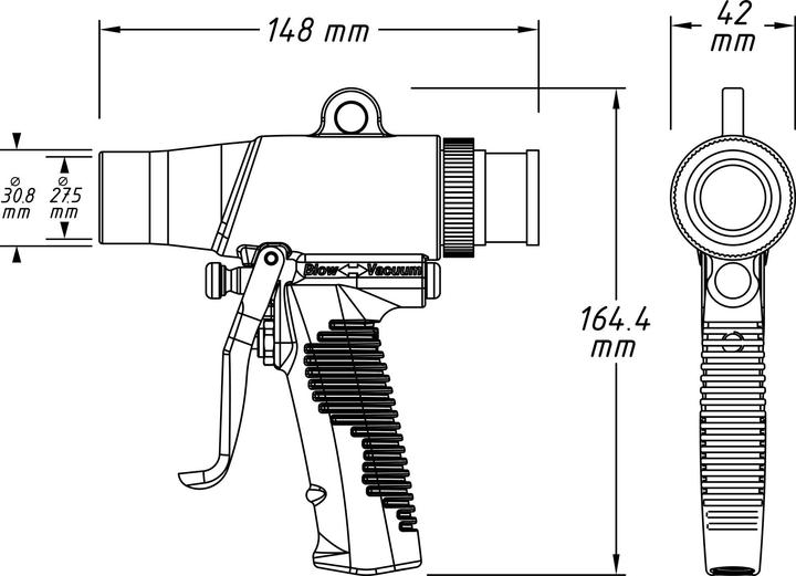 Immagine prodotto HAZET Pistola di aspirazione e di soffiaggio ∙ commutabile 9043N-10