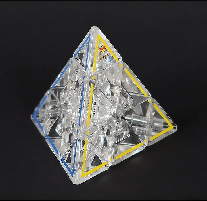 Immagine prodotto Recent Toys Crystal Pyraminx, d/f da 14 anni, 1 giocatore, puzzle rotante, allenatore di logica (Francese, Tedesco, 1 Giocatori)