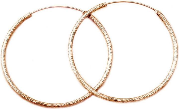 Immagine prodotto Beneto Orecchini di lusso in argento AGUC1240 / N-ROSE - Diametro: 4,5 cm (L)