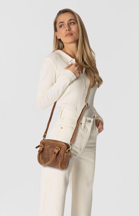 Actual product image Greenburry Vintage Mini Bag Handtasche Leder 18 cm