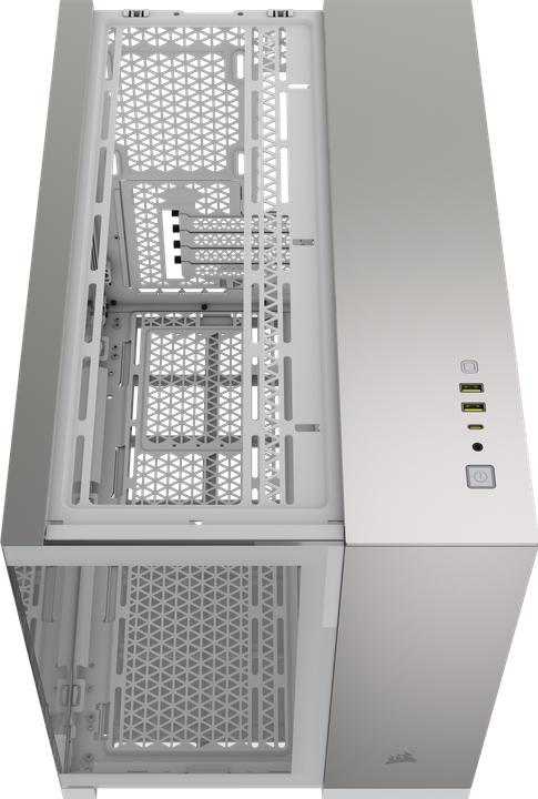 Produktbild Corsair 2500X (wei?/aluminium, Tempered Glass x 2) (Mini-ITX, mATX, ATX)