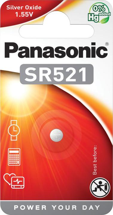 Actual product image Panasonic Silver Oxide SR521 (1 pcs., SR63, 17 mAh)