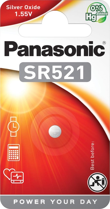 Produktbild Panasonic Silver Oxide SR521 (1 Stk., SR63, 17 mAh)