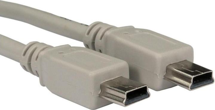 Produktbild RS PRO USB-Kabel, Mini-USB A / Mini-USB A, 1m USB 2.0 Beige (1 m, USB 2.0)