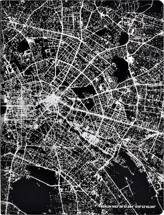 Actual product image Nuuna Nightflight L LIGHT, Berlin Silver (22 x 16.5 cm, Dotted, Soft cover)