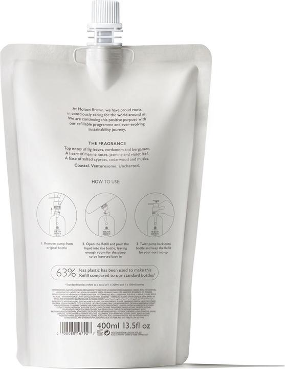 Image du produit Molton Brown Coastal Cypress & Sea Fennel Fine Liquid Hand Wash Refill (Savon liquide, 400 ml)