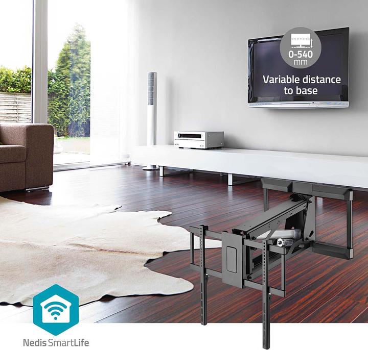 Actual product image Nedis Motorised TV wall mount - 37-75" - maximum supported screen weight: 35 kg - rotatable (Wall, 75", 35 kg)