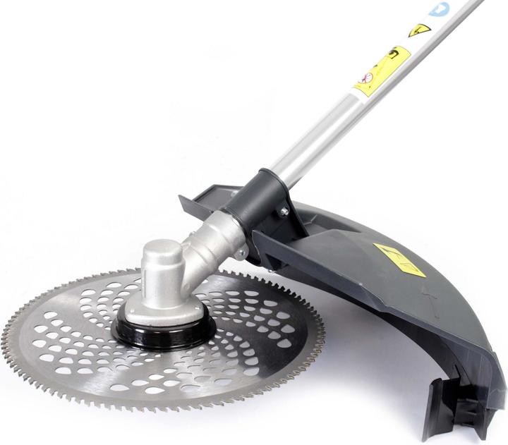 Actual product image Wiltec 3in1 petrol multitool 1.9kW grass trimmer brush cutter brush cutter garden (Trim line, Metal cutting blade)