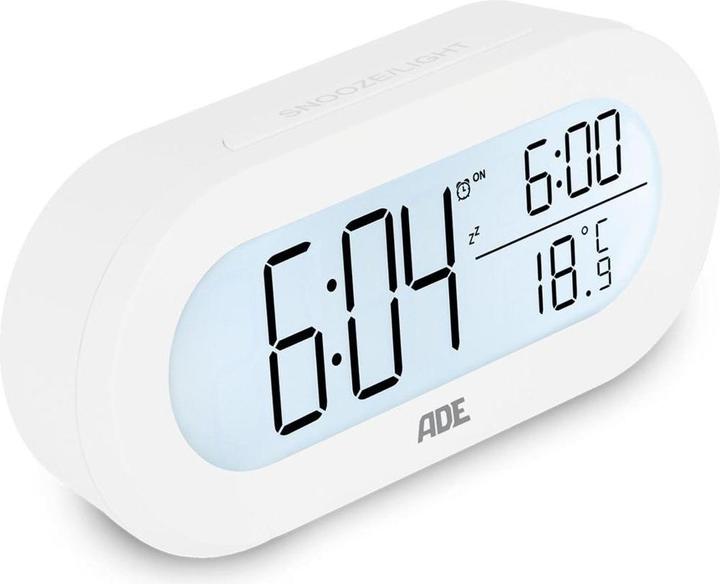 Actual product image ADE Digital Alarm Clock White