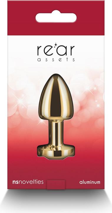 Produktbild NS Novelties Small Anal Plug Rear Assets Aluminum Butt Plug for Beginners Metal Anal Toy with Gem Petite Size (Go