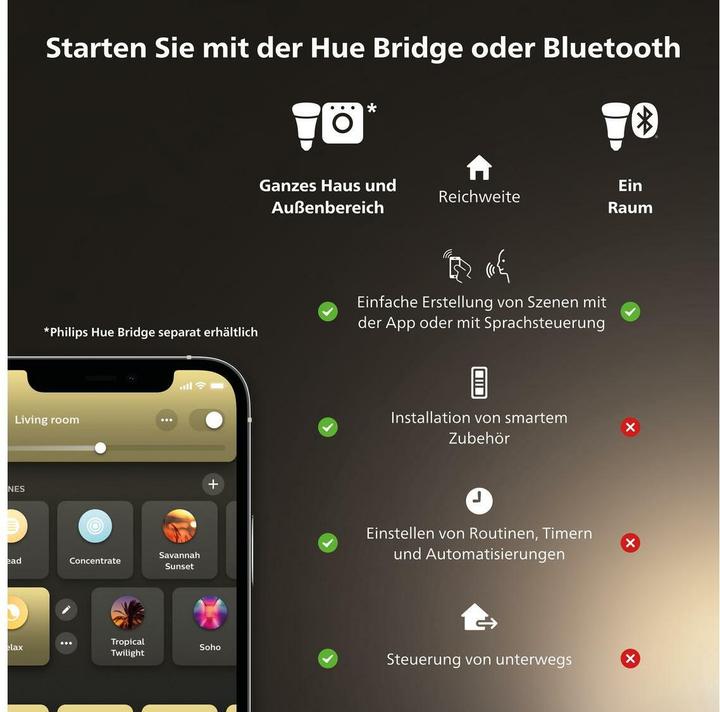 Actual product image Philips Hue White BT (E27, 550 lm, 1 x)