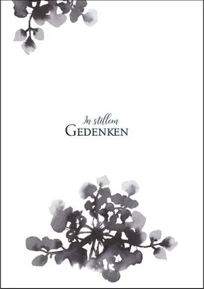 Image du produit Quire Carte de deuil En mémoire silencieuse (1 pcs)