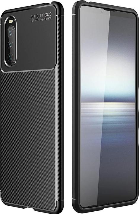 Produktbild Screenguard Sony Xperia 10 III Hülle Carbon Design TPU Case (Sony Xperia 10 III)