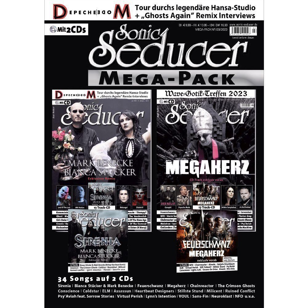Thumbnail - Sonic Seducer Mega-Pack 03/2023 mit Ausgabe 06/2023 + 07-08/2023 + 2 Audio-CD, Fachbücher von Vogel, Thomas Media
