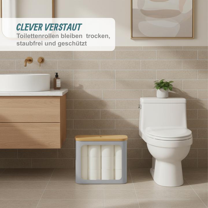 Actual product image Relaxdays Toilet roll storage