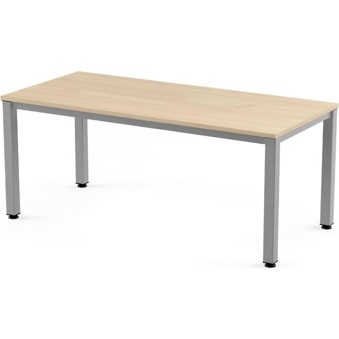 Rocada, Schreibtisch, Schreibtisch Executive BxTxH 180x80x73cm Gestell grau Platte Melamin buche