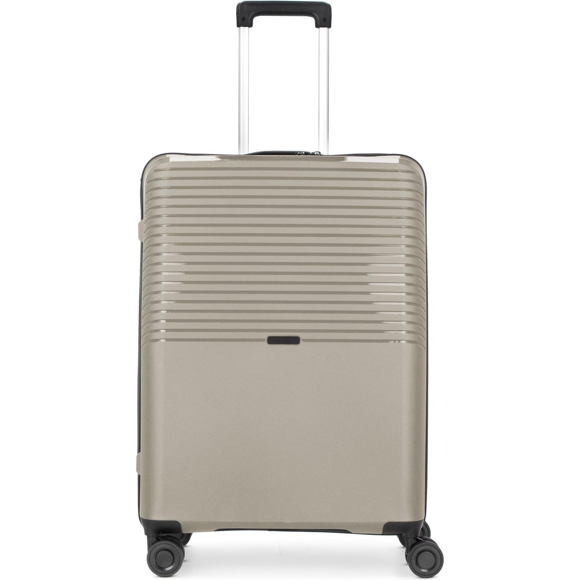 D&N, Koffer, Travel Line 4000 Mittelgrosser Koffer, Beige, (69 l, L (90 - 115l))