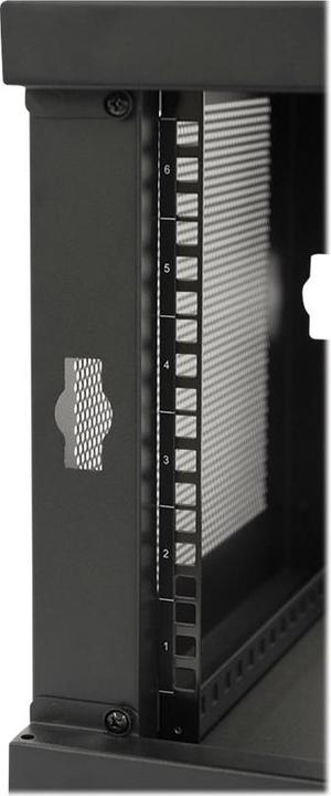 Actual product image Eaton SmartRack 6U Low-Profile Switch-Depth Knock-Down Wall-Mount Mini Rack Enclosure (6 RU, 19 inch rack)