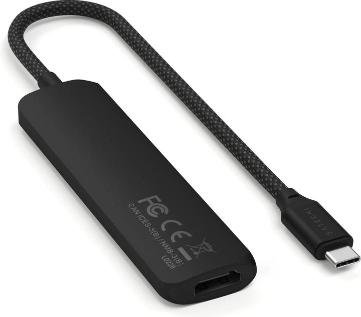 Produktbild Satechi Slim 4 Multiport Hub Black (USB-C, 4 Ports)
