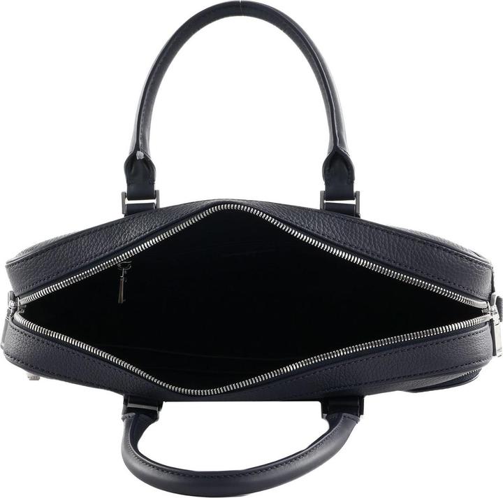 Actual product image BOSS Leren Business tas Schoudertas New Crosstown Document Case Darkgrey Donkergrijs