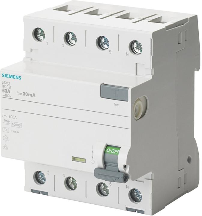 Actual product image Siemens RCD circuit breaker
