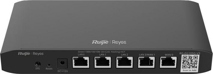 Immagine prodotto Ruijie Router Gigabit a 5 porte gestito dal cloud, 5 porte di servizio 1GE di cui 4 porte PoE/PoE+ con 54