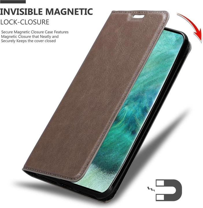 Actual product image Cadorabo Book Invisible Magnet Cover (Oppo Find X2)