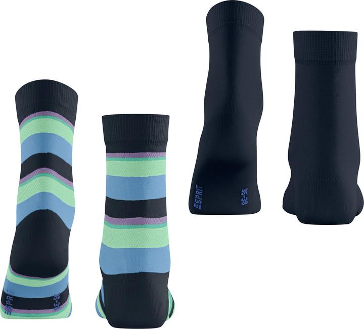 Produktbild Esprit Crochet Stripe 2-Pack Baumwollsocken (2er Pack, 35 - 38)