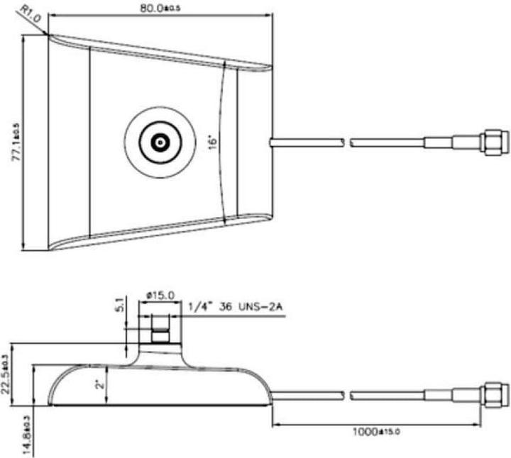 Produktbild Upgrade Solutions LTE/HSPA/GSM Standfuss für SMA-Antenn (Antennenkabel)