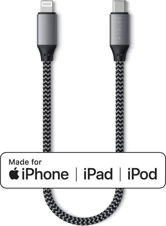 Image du produit Satechi USB-C – Lightning (0.25 m, USB 2.0, 108 W)