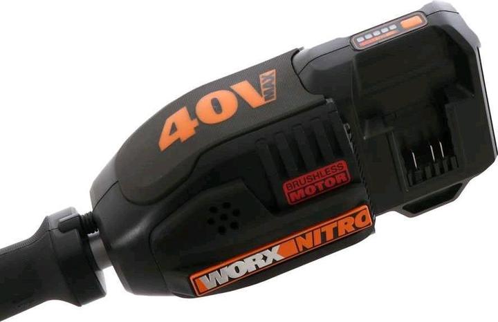 Actual product image Worx Cordless brush cutter WG186E.92, 2x20 V(40V) without battery and charger (Metal cutting blade)