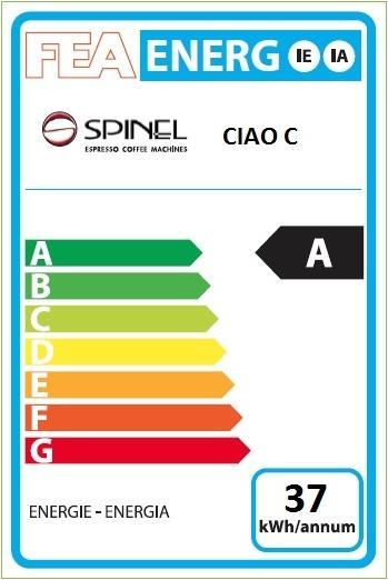 Energie-Label Spinel POD Maschine CIAO (E.S.E.)