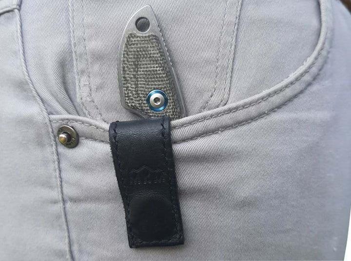 Actual product image MKM Micro 1 Micarta Green (5 cm)