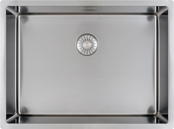 Actual product image Caressi CAPP55R10 Sink with power plug, stainless steel, single bowl (60 cm)