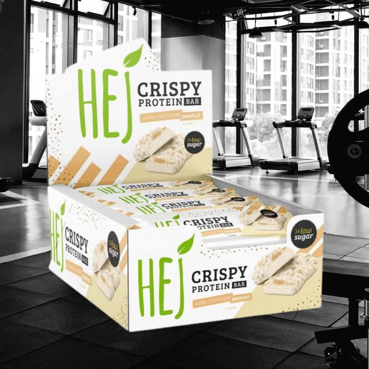 Actual product image HEJ Nutrition HEJ Crispy Protein Bar (12 x 45g) (White chocolate, 1 pcs., 540 g)