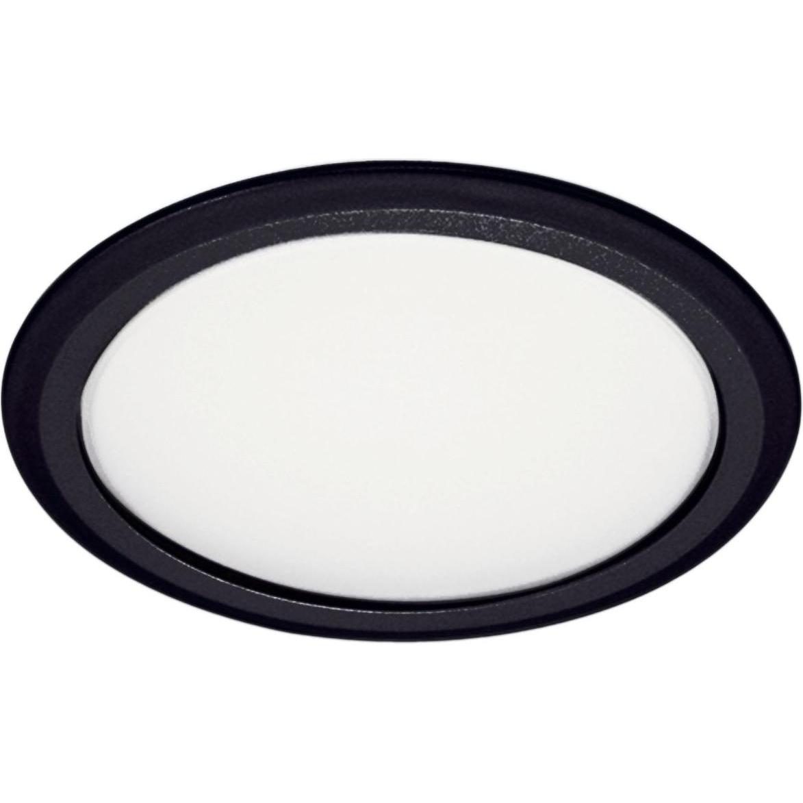 Elektra, Wandleuchte + Deckenleuchte, LED Einbauleuchte (Flächenlicht) Led-Spots ø 62 mm neutralweiss schwarz (173 lm)