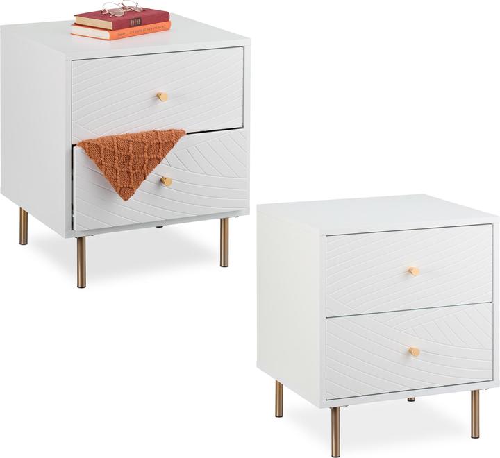 Actual product image Relaxdays Bedside table (45 x 40 x 52 cm)