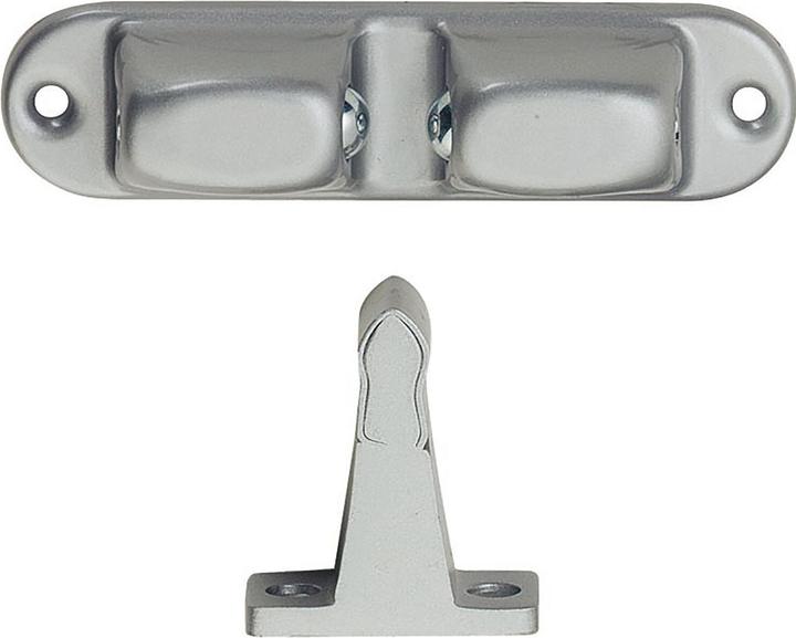 Kws Türhalter 1083 mit verstellbarer Druckkugel, Wandab. 70mm,Alu/Stahl silber lack. (1 Stück)