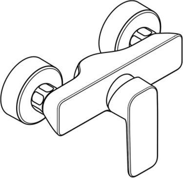 Image du produit Kludi Mitigeur de douche PURE&STYLE DN 15 chromé