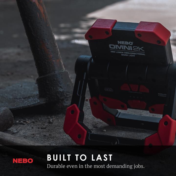 Actual product image Nebo OMNI 2K LED-Arbeitslampe (2000 lm)